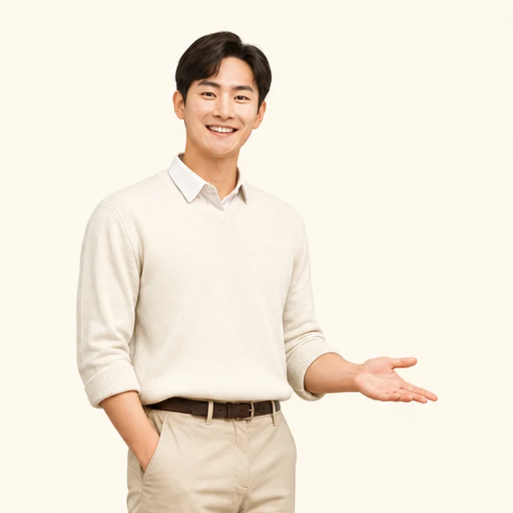 전기차 장기렌트카 상담 신청을 안내하는 담당자
